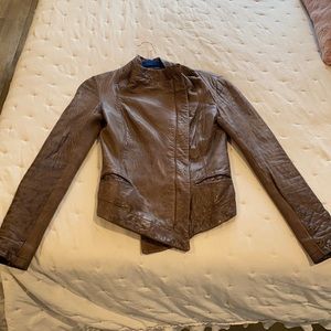 All saints leather jacket